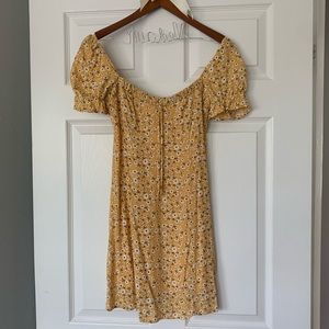 Yellow floral sundress